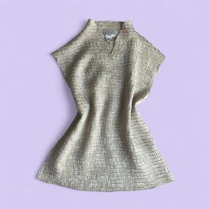 Vintage Y2K Casual Corner Annex Petite Textured Blouse Medium